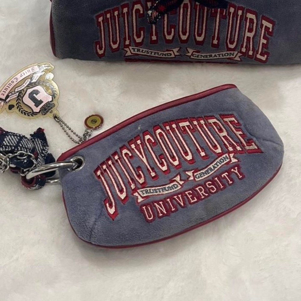 SOLD Juicy Couture Trust Fund Generation University Wristlet - Picture 1 of 5